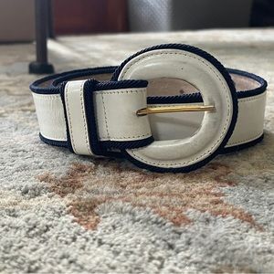 White Leather Belt (Jaeger)